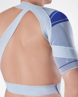 Custom Fitted Bauerfeind OmoTrain Shoulder Support, w/ Semi Rigid Silicone and Plastic D-Loop  (11071702080004)